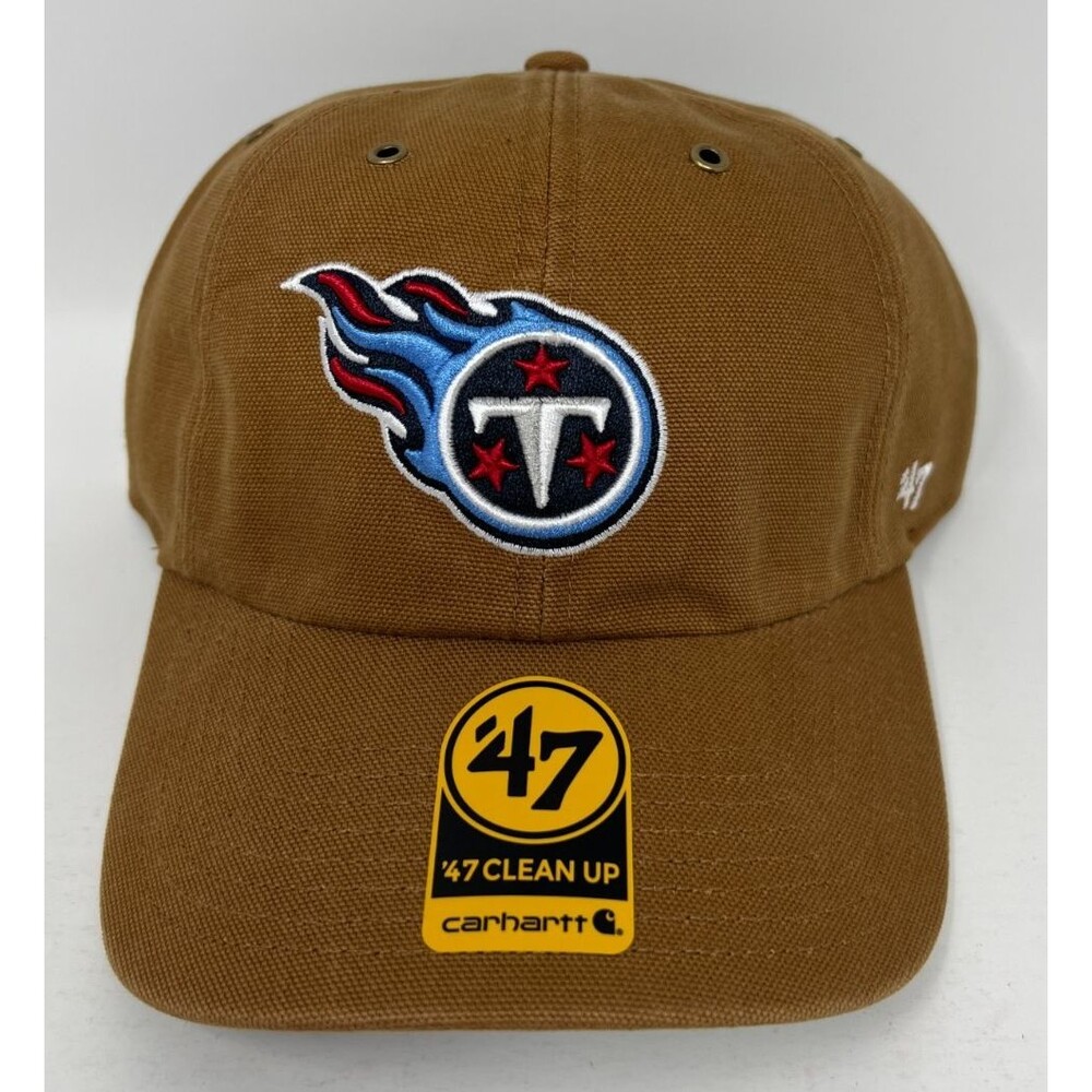Tennessee Titans Carhartt x 47 Brown Clean Up NFL Mens Strapback Hat Cap